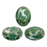 Les perles par Puca® Samos Perlen Opaque green turquoise new picasso 63130/65400